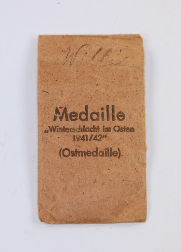 Verleihungstüte Ostmedaille, Klein & Quenzer - Militaria-Berlin