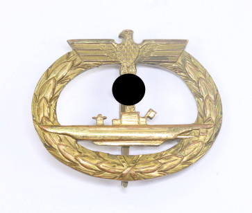 U-Bootskriegsabzeichen 1939, Beco - Börger & Co., Berlin (Buntmetall) - Militaria-Berlin
