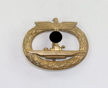 U-Bootskriegsabzeichen 1939, Steinhauer & Lück, Lüdenscheid (Buntmetall) - Militaria-Berlin