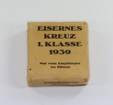 Umkarton Eisernes Kreuz 1. Klasse 1939, Klein & Quenzer - Militaria-Berlin