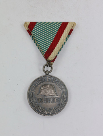 Ungarn, Weltkriegsmedaille Pro Deo et Patria 1914-1918 - Militaria-Berlin