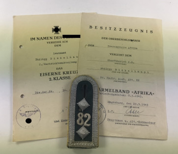 Urkunden Panzernachrichtenabteilung (Afrika) - Militaria-Berlin