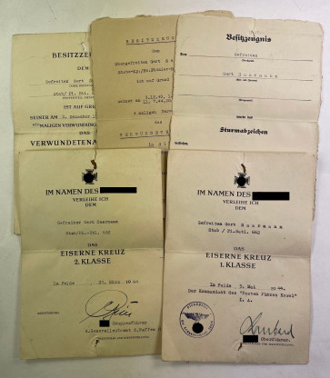 Urkunden Gruppe, fester Platz Kowel / SS Gruppenführer Gille - Militaria-Berlin