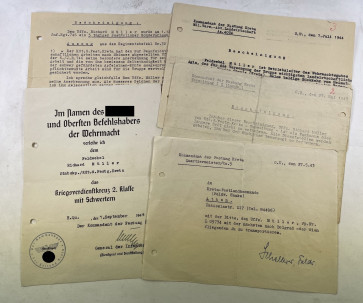 Urkunden Gruppe Festung Kreta - Militaria-Berlin
