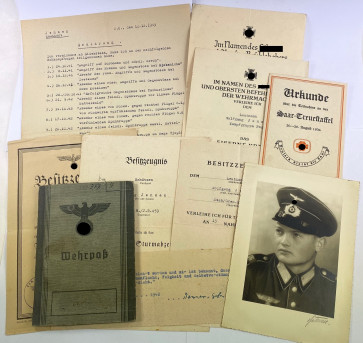 Urkunden Gruppe, Kampfgruppe Pagels / Nahkampfspange - Militaria-Berlin