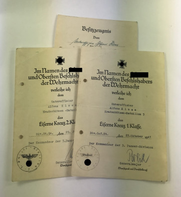 Urkundengruppe Kradschütze - Militaria-Berlin