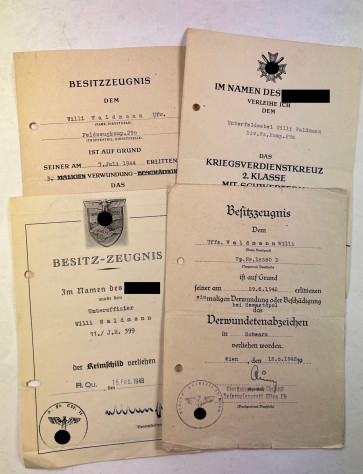Urkunden Gruppe Krim / Sewastopol - Militaria-Berlin