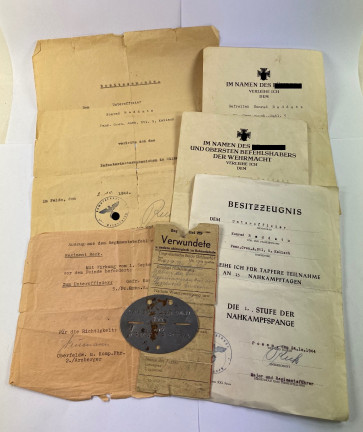 Urkunden Gruppe Warschauer Ghetto - Kampfgruppe Reinefarth  - Militaria-Berlin