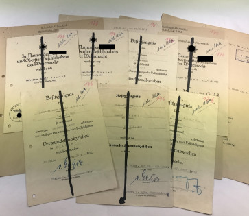 Urkunden Nachlass Deutsches Kreuz in Gold Strafbataillon - Militaria-Berlin