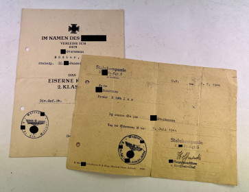 Urkunden Waffen SS Wiking - Militaria-Berlin