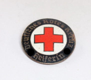 Deutsches Rotes Kreuz (DRK), Brosche für Helferin, Ges. Gesch. und Hersteller - Militaria-Berlin