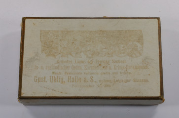 Verkaufsschachtel für Ordenschnalle, Gust. Uhlig, Halle a. S. untere Leipziger Strasse - Militaria-Berlin