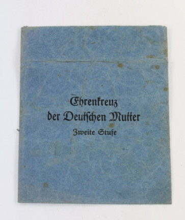 Verleihungstüte Ehrenkreuz der Deutschen Mutter zweite Stufe (Silber), Deumer - Militaria-Berlin
