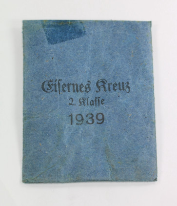 Verleihungstüte Eisernes Kreuz 2. Klasse 1939, Gottlieb Roll & Söhne - Militaria-Berlin