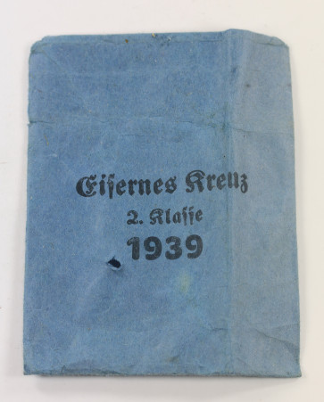 Verleihungstüte Eisernes Kreuz 2. Klasse 1939, Großmann & Co. Wien - Militaria-Berlin