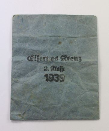 Verleihungstüte Eisernes Kreuz 2. Klasse 1939, Großmann & Co. Wien XV - Militaria-Berlin