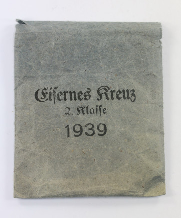 Verleihungstüte Eisernes Kreuz 2. Klasse 1939, J.G. Hammer & Söhne Geringswalde - Militaria-Berlin