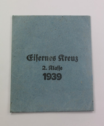  Verleihungstüte Eisernes Kreuz 2. Klasse 1939, Walter & Henlein Gablonz a. N. - Militaria-Berlin