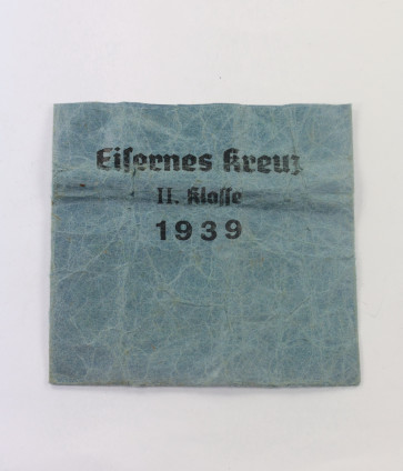 Verleihungstüte Eisernes Kreuz 2. Klasse 1939, Wilhelm Deumer Lüdenscheid - Militaria-Berlin