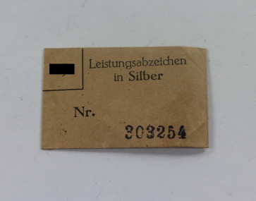 Verleihungstüte HJ Leistungsabzeichen in Silber - Militaria-Berlin