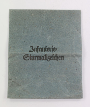 Verleihungstüte Infanterie Sturmabzeichen, Gottlieb & Wagner Oberstein / Nahe - Militaria-Berlin