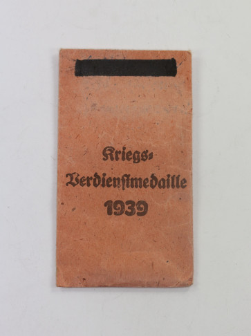 Verleihungstüte Kriegsverdienstmedaille 1939, Gottl. Fr. & Sohn, Pforzheim - Militaria-Berlin