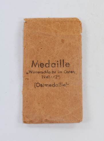 Verleihungstüte Ostmedaille, Arbeitsgemeinschaft der Graveur-, Gold- und Silberschmiedeinnungen Hanau - Militaria-Berlin