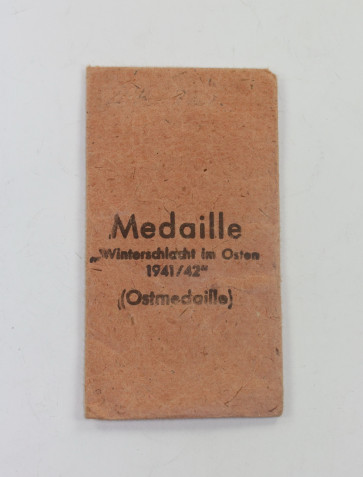Verleihungstüte Ostmedaille, E. Fred. Wiedmann Frankfurt a. Main - Militaria-Berlin