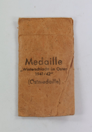 Verleihungstüte Ostmedaille, Ernst L. Müller, Pforzheim - Militaria-Berlin