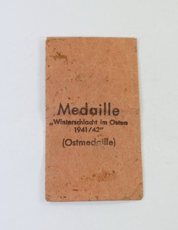 Verleihungstüte Ostmedaille, J.G. Hammer & Söhne Geringswalde - Militaria-Berlin