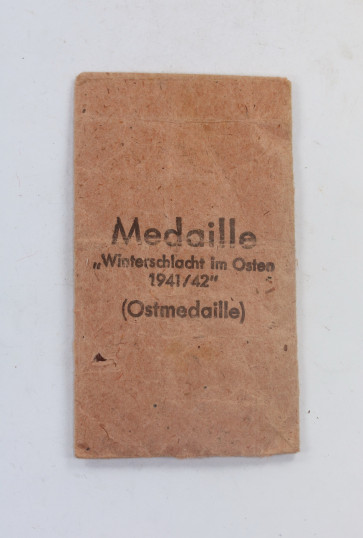 Verleihungstüte Ostmedaille Walter & Heinlein, Gablonz a.N. - Militaria-Berlin