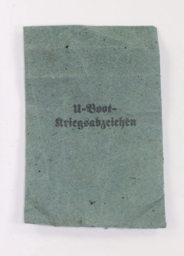 Verleihungstüte U-Bootskriegsabzeichen, Schwerin Berlin - Militaria-Berlin