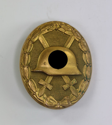 Verwundetenabzeichen in Gold 1939, Hauptmünzamt Wien (Buntmetall) - Militaria-Berlin