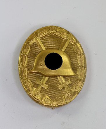 Verwundetenabzeichen in Gold 1939, Hst. 30, Buntmetall (Hauptmünzamt Wien) - Militaria-Berlin