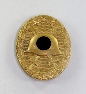 Verwundetenabzeichen in Gold 1939, Hst. 30 (Hauptmünzamt Wien), breite Nadel - Militaria-Berlin