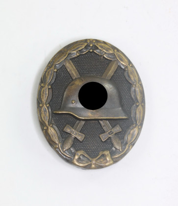 Verwundetenabzeichen in Schwarz 1939, Buntmetall, ohne Hersteller - Militaria-Berlin