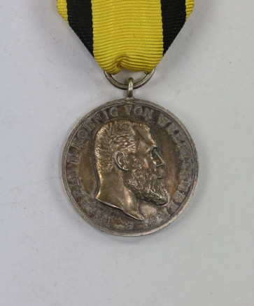 Württemberg, -  Silberne Militärverdienstmedaille - Für Tapferkeit und Treue - Militaria-Berlin