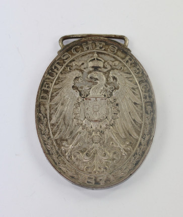 Württembergischer Kriegerbund, Fahnenmedaille zur 25 Jahrfeier des Deutsch-Französischen Krieges 1870 - 1895 - Militaria-Berlin