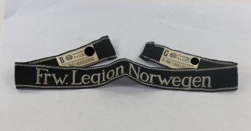 Waffen SS, Ärmelband Frw. Legion Norwegen - Militaria-Berlin