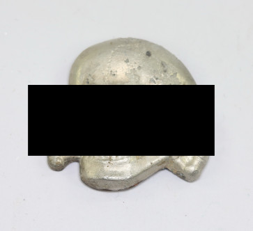  Waffen SS, Totenkopf für die Schirmmütze, Hst, RZM 499/41 (Zimmermann, Pforzheim) - Militaria-Berlin