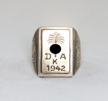  Wehrmacht Afrikakorps, Ring "DAK 1942" (Silber 800) - Militaria-Berlin