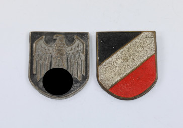 Wehrmacht Heer, Afrikakorps national Abzeichen für den Tropenhelm - Militaria-Berlin