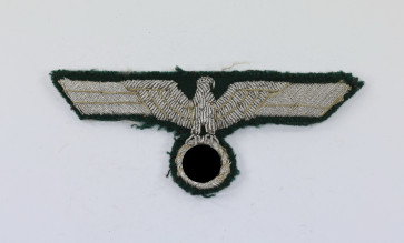 Wehrmacht Heer, Brustadler für Offiziere (handgestickt) - Militaria-Berlin