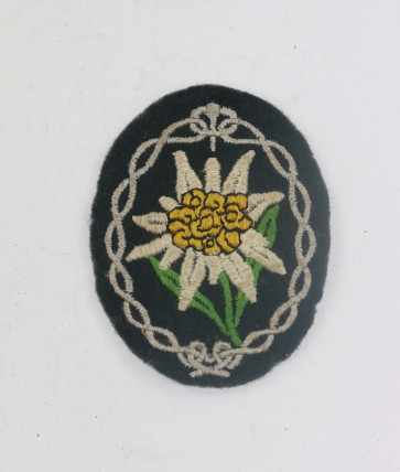 Wehrmacht Heer, Edelweiss Ärmelabzeichen Gebirgsjäger - Militaria-Berlin
