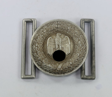  Wehrmacht Heer, Feldbindenschloss für Offiziere (Aluminium) - Militaria-Berlin