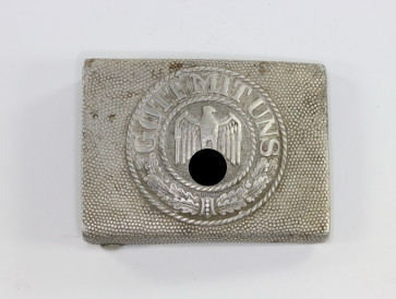 Wehrmacht Heer, Koppelschloss für Mannschaften, Aluminium - Militaria-Berlin