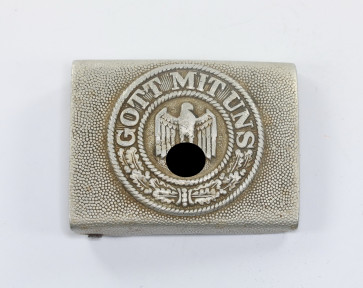  Wehrmacht Heer, Koppelschloss für Mannschaften, Gott Mit Uns - Militaria-Berlin
