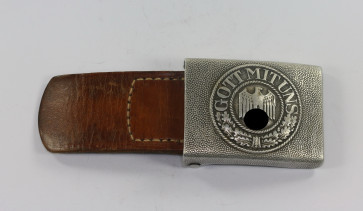 Wehrmacht Heer, Koppelschloss für Mannschaften, Hst. FLL - Friedrich Linden Lüdenscheid - Militaria-Berlin