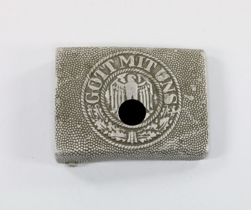 Wehrmacht Heer, Koppelschloss für Mannschaften, Hst. R.S.&S., Aluminium - Militaria-Berlin