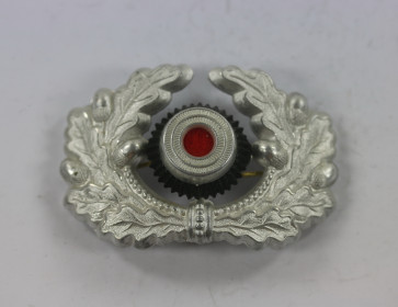 Wehrmacht Heer, Korkade mit Eichenlaub für die Schirmmütze der Offiziere - Militaria-Berlin